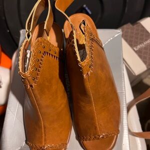 Cloudwalkers Brown Mules with Braided Trim